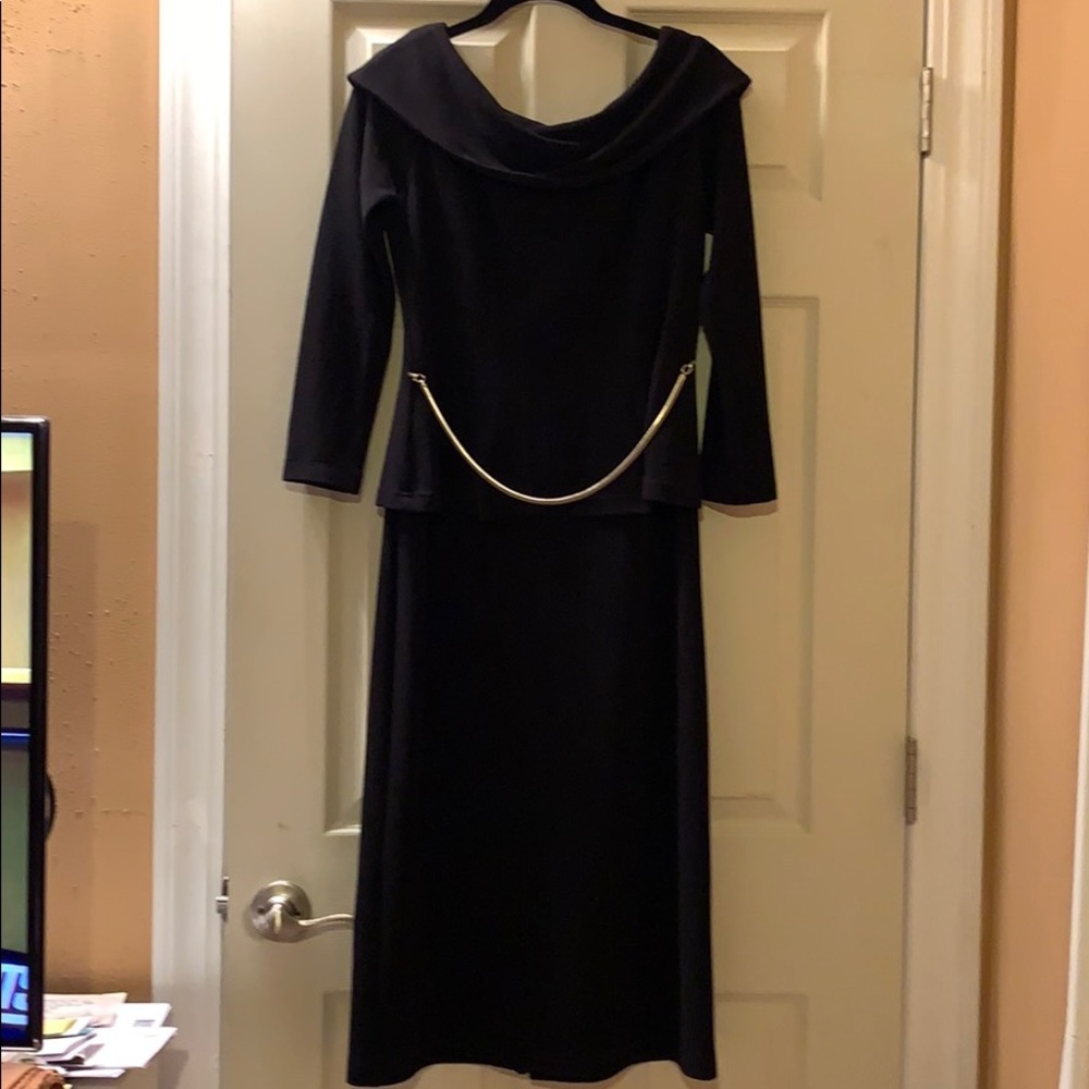 Vintage Nicole studio one piece black dress